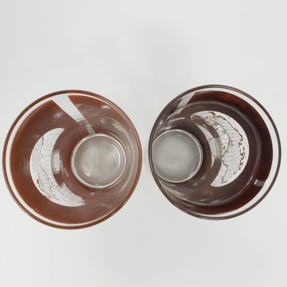 Terrarvm Orbis Geographica Map Brown Gold Glass - Picture 4 of 6